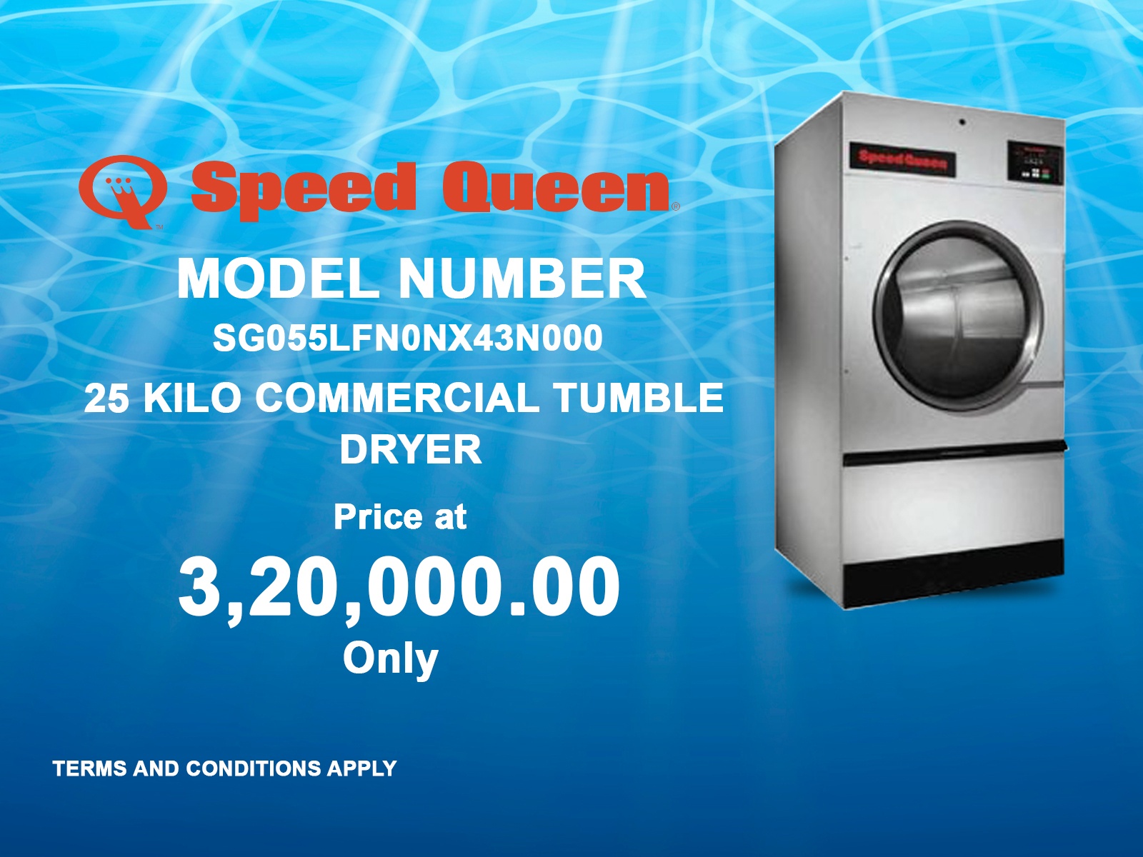 25 Kilo Commercial Tumble Dryer